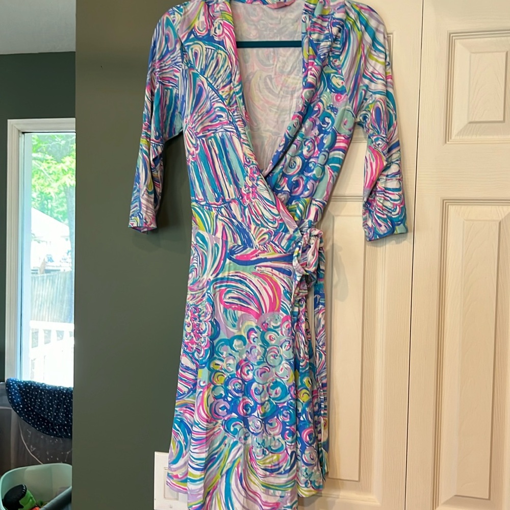 Lilly Pulitzer  lg wrap dress